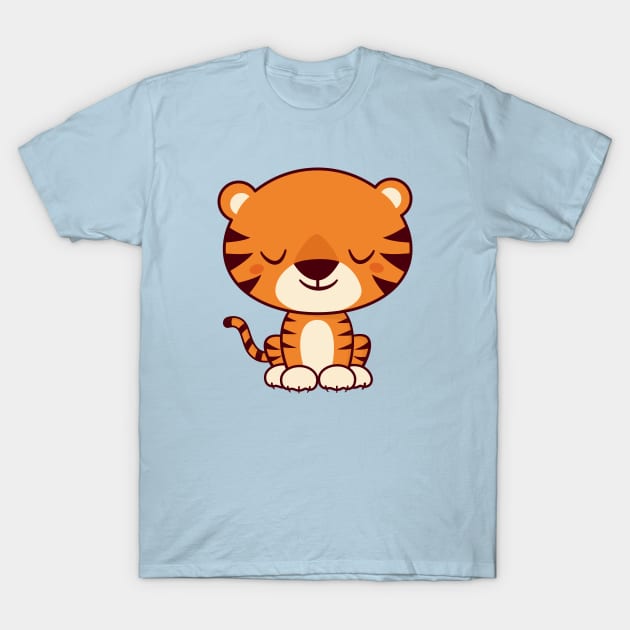 Kawaii Cute and Adorable Tiger T-Shirt by happinessinatee